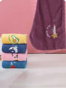 1/2/3条装高密度编织干发巾，不掉毛，不起屑，柔软舒适，经久耐用，超强吸水，触感柔软，速干，男女通用，高效干发巾，适合作为送给女朋友/情人节/感恩节的礼物 - 彩色 - 查看 5