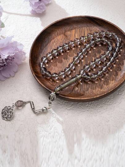 45pcs Mixed Color Acrylic Rosary Beads, Muslim Prayer Beads, Middle Eastern Style Handheld Rosary For Daily Use