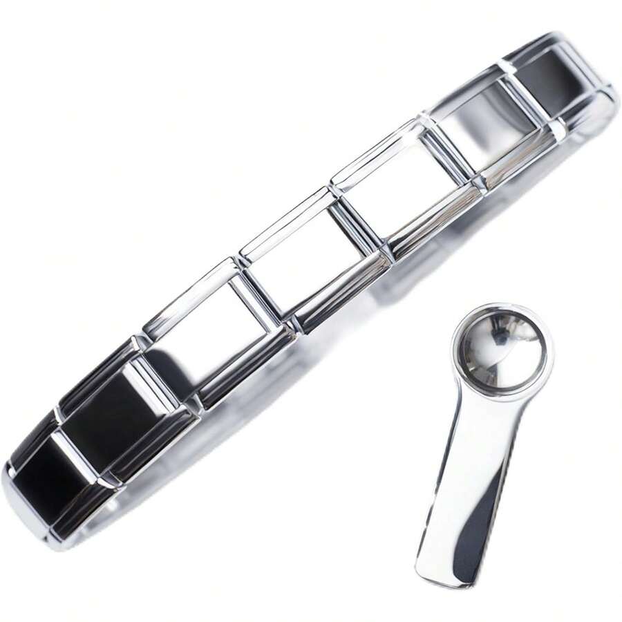 Juego completo de pulsera de encantos italiana con 18 encantos personalizables - Arranque y herramientas - Ver 1