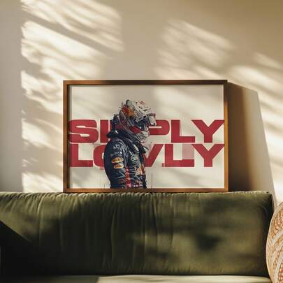 1pc Motivational Sports F1 Racing Wall Art Picture Simply Lovely F1 Canvas Print Paintings|Minimalist Cool Sports Racing Decorations For Man Cave,Bedroom,Living Room Or Office Home Decor,Abstract Racing Poster,Racing Enthusiasts Gift For Him,Unframed