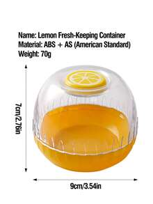 1pc Creative Fruit Pattern Transparent Food Storage Box, Plastic Fruit & Vegetable Fresh-Keeping Box, Leak-Proof Sealed Fruit & Vegetable Snack Box, Banana Avocado Lemon Orange Shaped Storage Box, Outdoor Portable Storage Box, Banana Dedicated Protective Box Anti-Crush, Reusable, Suitable For Fruits & Vegetables - View 16