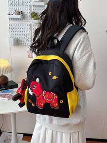 新款可爱卡通小马图案背包，幼儿园及小学学生书包 - A - 查看 8