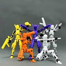 13英寸可动3D打印幸运娃娃，第三代全身减压人偶 - 彩色 - 查看 2