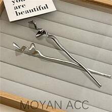 2个/套 女士波浪发夹 - 彩色 - 查看 3