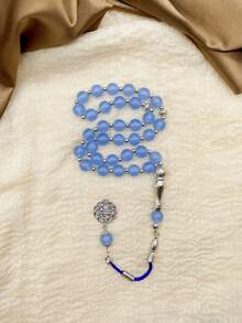 1串陶瓷玻璃珠穆斯林念珠，33颗珠子，10厘米，流行的中东阿拉伯礼品 - 彩色 - 查看 15