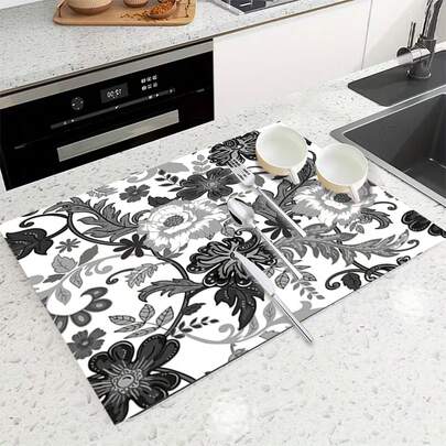 1pc Silica Gel Countertop Mat, Washing Machine & Dryer Top Protective Pad, Silicone, Washing Machine Dust Cover, Kitchen Accessories, Anti-Slip, Suitable For Laundry Room, Bathroom, Home Decor And Room Decoration