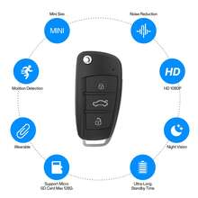 Car Key Fob Body Camera 1080P - High Definition Portable DVR With Night Vision & Motion Sensor - Discreet Safety Recorder For Indoor Outdoor Use, Supports 128GB Memory Card (Plug & Play) - Black (without Memory Card) - View 3