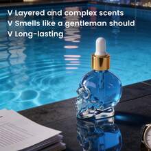 30ml Men's Skull Perfume Oil, Refreshing Natural Fragrance - Multi Scents - View 5