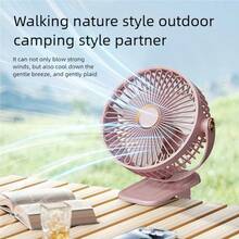 OBOVAY Portable Mini Handheld Clip-On USB Quiet Desktop Fan, High-Quality Student Dorm Small Cooling Ventilation Fan Air Conditioner, 500mAh - Multicolor - View 7