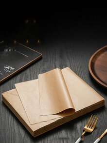 100pcs 20x15 Inch Parchment Paper, Thick Baking Paper, Unbleached Non-Stick, Suitable For Air Fryer, Grilling, Steaming Bread, Cakes And Food Packaging - Multicolor - View 5