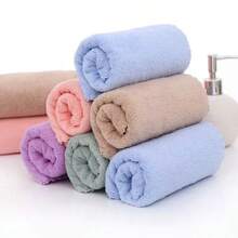 3/6/9pcs Ultra-Soft Coral Fleece Towel Set, Super Absorbent Face Towels, Multi-Purpose, Can Be Used For Drying Hair, Wiping Moisture, Cleaning Cars, Sports, Travel, Bathroom Essentials - Brown - View 5