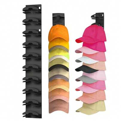 2 حامل قبعات البيسبول، رف جداري لحفظ القبعات، يستوعب حتى 20 قبعة، مناسب للباب والخزانة والحائط، سهل الوصول وخيارات تركيب مزدوجة، حل تخزين موفر للمساحة للمنزل والمكتب أو السكن الجامعي، عرض مرئي منظم، سهولة الوصول، يحافظ على ترتيب القبعات وإمكانية الوصول إليها