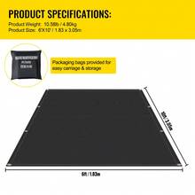 Attrezzatura protettiva - 6'X10' 2 pezzi - Visualizzare 7