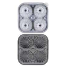 1 pieza Molde grande de silicona negra para cubitos de hielo en forma de esfera para whisky - Molde 3D para bolas de hielo con embudo, apto para bourbon, brandy, etc. - Regalo elegante de whisky para hombres, fiestas y bares - Puede contener cubitos de hielo - Multicolor - Ver 9