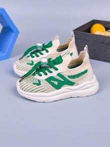 Kids' Mesh Slip-On Casual Sports Shoes - Green - View 7