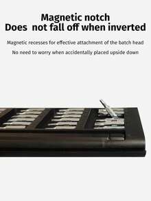 25-In-1 Mini Screwdriver Set With Flathead, And Pozidriv Bits - Ideal For Electronics, Mobile Phones, Computers, Glasses, Watches, And Jewelry Repair - Durable Plastic, No Battery Needed, Precision Tool Kit|Compact Screwdriver Set|Durable Plastic Handle, Screwdriver Set - 25-piece Set Of Ordinary Plastic - Black - View 6