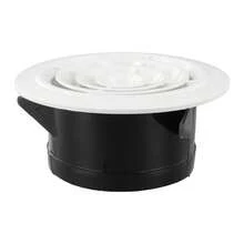 Rejilla de ventilación Interior de pared ajustable redonda de 75-200mm, cubierta de ventilación ABS de 75mm, 100mm, 125mm, 150mm, 200mm 9TBO - 200 mm - Ver 4