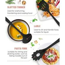 Silicone Cooking Set, Silicone Cookware Set, Heat Resistant Spatula Set, Salad Tools, Kitchen Gadgets, For Cooking & Baking - Multicolor - View 4