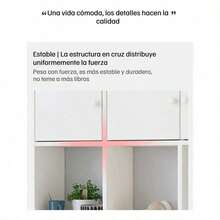 120cm Repisa De Pared Alacena Gabinete Cocina Flotante - Blanco - Ver 8