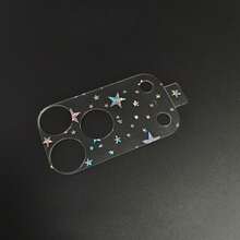 Laser Star & Heart Hollow Out Lens Protector Compatible With IPhone 17 Pro Max/17 Pro - Multicolor - View 5