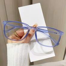 一副专业男女通用老花镜，新款哑光时尚纯色方形镜框，轻巧舒适，适合男士佩戴，也适合在家日常使用，例如使用电脑、阅读书籍、上网等。可选度数：100D、150D、200D、250D、300D、350D、400D。也适合中老年女性佩戴。防滑设计，佩戴舒适。 - 透明 - 查看 5