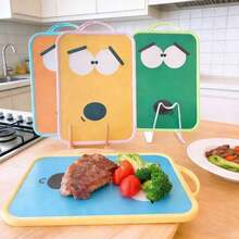 1pc Cartoon Cute Plastic Cutting Board, Dishwasher , Multifunctional Chopping Board With Easy-Grip Handle, Suitable For Kitchen Cooking Prep - 1PC - View 5