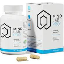Mind Lab Pro ®   MLP ®   V4 Universal Nootropic ™   Brain Booster Supplement For Focus, Memory, Clarity, Energy - 60-Count - Plant-Based, Naturally Sourced Memory Vitamins For Better Brain Health, Made In USA - 1 - 查看 10