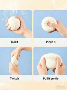 1个（5.5厘米*4.5厘米）减压捏捏乐感官玩具，馒头形状派对礼品，由超弹力可捏材料制成的有效缓解焦虑的手持桌面玩具，派对礼品和节日礼物！ - 顏色 - 查看 8