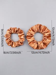 32Pcs Women's Soft Satin Scrunchies Set, High Elasticity Hair Ties, Multi-Color Silk Ponytail Holders, Versatile Fashion Hair Accessories For Girls - Multicolor - View 2