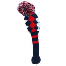 FINGER TEN Pom Golf Head Covers 1 Pack For Driver Fairway Hybrid, Stylish Colors Options Pom Stripes Pattern With Long Neck Design & Interchangeable Number Tag For Easy To Identify - Multicolor - View 8