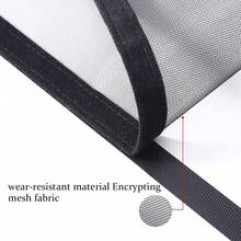 1 pieza Malla anti mosquitos y moscas autoadhesiva de color negro, apta para cocina, alféizar de ventana de sala de estar, pantalla anti insectos DIY - Negro - Ver 4