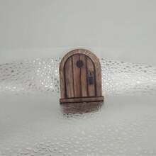 1pc 2D Flat Vintage Wooden Fantasy Mouse Door Hanger - No Power Needed, Easy Installation, Suitable For Easter, Halloween, Christmas Decoration, Quirky Living Room Decor, Ideal For Fantasy Enthusiasts And Cute Home Accents - 1PC - View 7