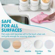 5/10/20pcs Ultra-Fine Microfiber Cleaning Cloths • Window Cleaning Cloths • Magic Cleaning Cloths • Fish Scale Towels • Lint-Free Cloths • Suitable For Glass, Kitchen, Countertops, Mirrors, Dishes, Drying Cloths, Cars • Glass Polishing Cloths - 混色20條 - 查看 7