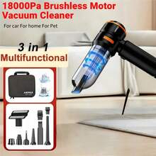 16000Pa Handheld Vacuum Cleaner, Vacuum Cleaner And Air Purifier, High Power Wet & Dry Handheld Car Vacuum Cleaner With Multiple Nozzles/Small Floor Mop, Suitable For Car, Home, Office And Pets - Multicolor - View 9