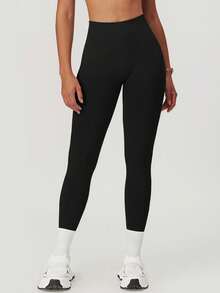 DINBEY 3条装女士高弹速干瑜伽裤，适合徒步、登山、健身 - 黑色 - 查看 5