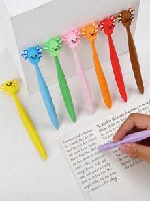 Spring Gift Creative Cute Axolotl Shaped Erasers, Kawaii Style Erasers Suitable For Pencils, Fun Cartoon Erasers, Back To School Supplies, Birthday Classroom Gift - Multicolor - View 6