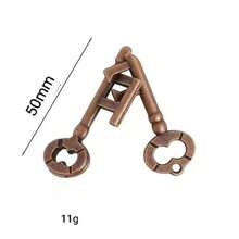 Classic Golden Cage Puzzle, Brain Teaser, Great Gift For Birthday, Holiday, Perfect Present - Multicolor - View 12