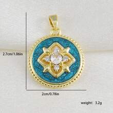 1个铜质心形贝壳圆环吊坠，可DIY手链、项链、脚链饰品，适合作为送给女性/情人节/母亲节/朋友和同事的礼物 - 彩色 - 查看 21