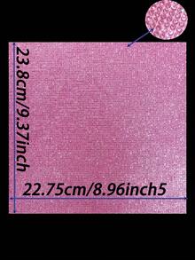 1 buah Stiker Rhinestone Berkilau, Stiker Dekorasi DIY untuk Mobil, Furnitur, Bingkai Cangkir, Stiker Kristal Berkilau Perekat Sendiri, Cocok untuk Dekorasi Mobil, 4,45 x 9,37 inci / 8,96 x 9,37 inci / 9,37 inci / 12 inci (Merah Muda Mawar) - Merah Muda Mawar - View 7