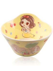 1pc Disney Single Handle Bowl, Cartoon Cereal/Soup Bowl, Melamine, Heat Resistant, 460ml - Multicolor - View 8