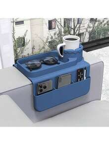 1pc Multifunctional Sofa Armrest Cup Holder, Coaster, Remote Control Organizer - Multicolor - View 2