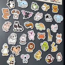 32pcs Cute Cartoon Farm Animal Assortment Refrigerator Magnets Set, Including Cats, Dogs, Rabbits And More, Adorable And Fun For Home, School, Party Decor, DIY, Durable, Easy To Install And Clean, Suitable For Dishwasher, Fridge, Whiteboard, Car, Filing Cabinet And Other Magnetic Surfaces - Animals In Mobilization - View 3