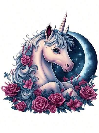 1 Stück/2 Stücke/3 Stücke Blumen Einhorn Bügelbilder, geeignet für DIY T-Shirts, Jeans, Kissen, Rucksäcke, Hüte und Sofabezüge, wasserfest, ausbleichfest, dauerhafte Kunststoffaufkleber, Lustige Muster, Stoffdekoration, Bekleidungsverzierung, Bastelhobby