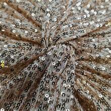 女士重工刺绣亮片V领扭褶腰长袖礼服，奢华星空派对礼服 - 香檳色 - 查看 4