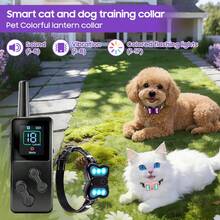 No Shock Dog Training Collar With Remote, Dog Vibration Collar With Controller Beep And Vibrate Only, Lock Waterproof Rechargeable Vibrating Collars For Dogs(10-120 Lbs)-No Prongs (Black) - Pink - View 3