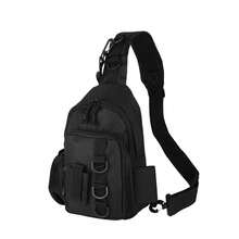 Men's Camouflage Chest Bag Tactical Sling Backpack – Multi-Pocket Crossbody Shoulder Bag For Hiking, Cycling, Travel And Daily Carry - Multicolor - View 13