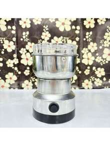 Stainless Steel Electric Grain Grinder Machine - Silver - View 2