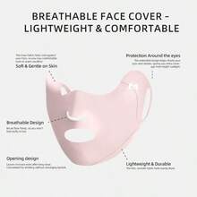 mohuan Máscara facial de protección UV de seda de hielo para golf y running para mujeres, máscara facial de protección solar de seda de hielo, visera solar anti-UV para mujeres, máscara facial transpirable de protección solar para deportes al aire libre - Multicolor - Ver 9