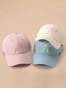 1顶蝴蝶结棒球帽，男女通用卡车帽，Y2K风格可调节时尚遮阳帽，带帽檐，趣味卡车司机帽，适合女性日常徒步旅行 - 蝴蝶結 - 查看 2