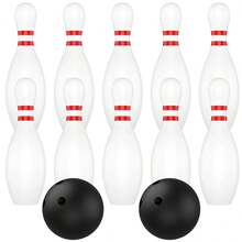 Juego de bolos para niños, juguetes educativos deportivos, pelotas y pinos, juguetes de bolos de plástico, divertido juego de bolos para niños, juego de bolos para interiores. AY3L - 16 centímetros - Ver 9